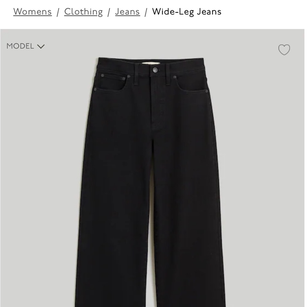 Madewell-Perfect Vintage Wide Leg-Black